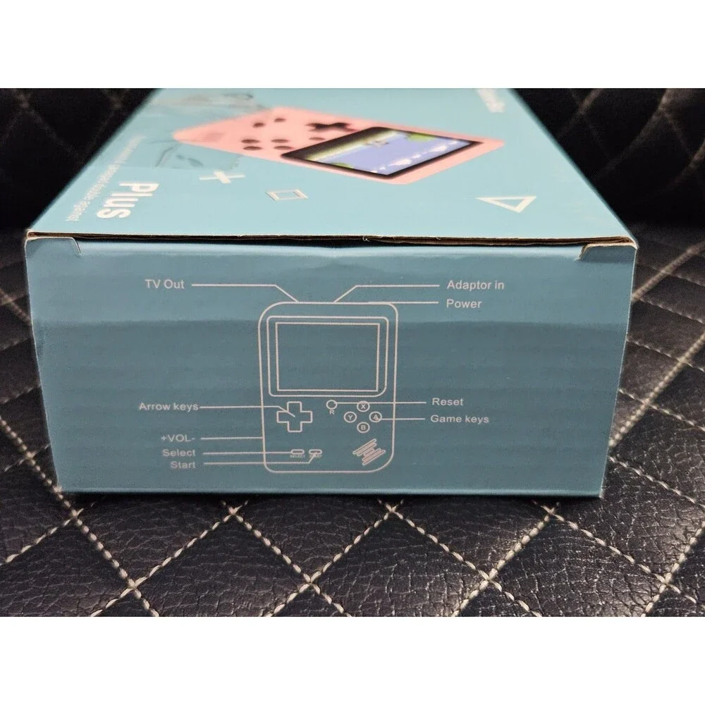 Game Box Plus Handheld Console – Retro Gaming System w/ Preloaded Games - Green